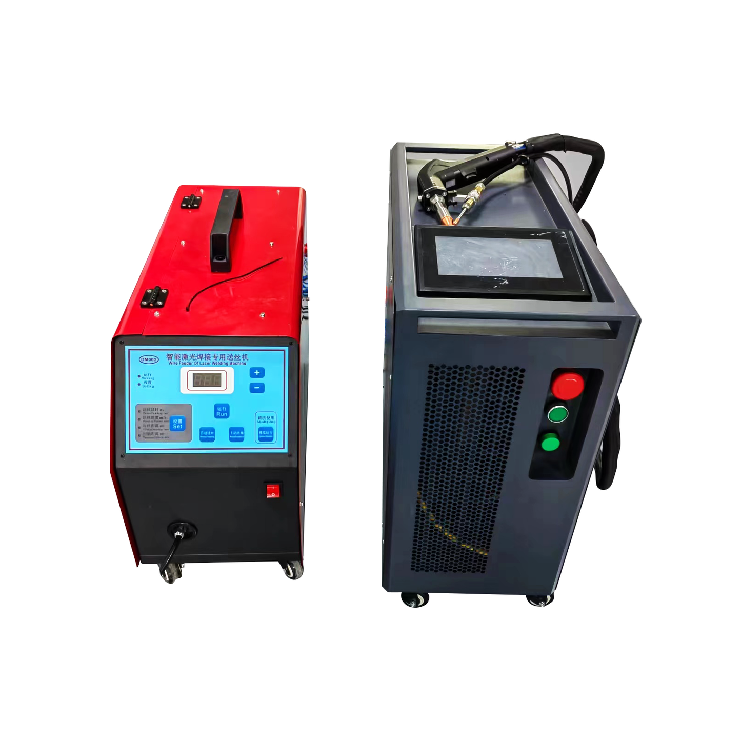 MCWlaser 1000W/1500W Compact Laser Welding Machine 1064nm Fiber Laser Welder with Auto Wire Feeder for Metal Welding 220V 50/60Hz - Black