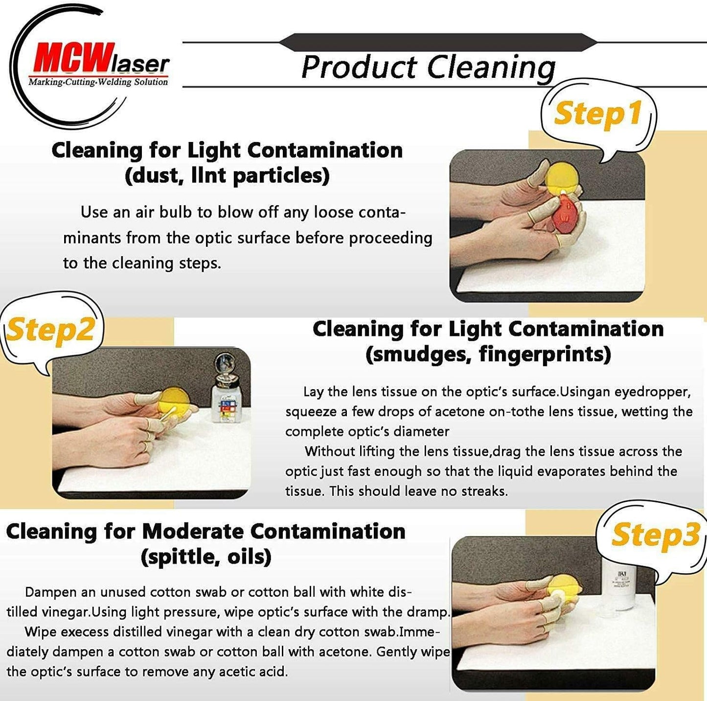 MCWlaser Si Reflective Mirror 3PCS for CO2 Laser 10600nm 10.6um Laser Engraver