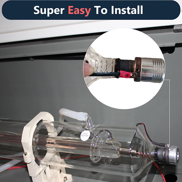 RECI W2 90W(Peak 100W) 1200mm CO2 Laser Tube + DY13 110V/220V Power Supply With LED Display