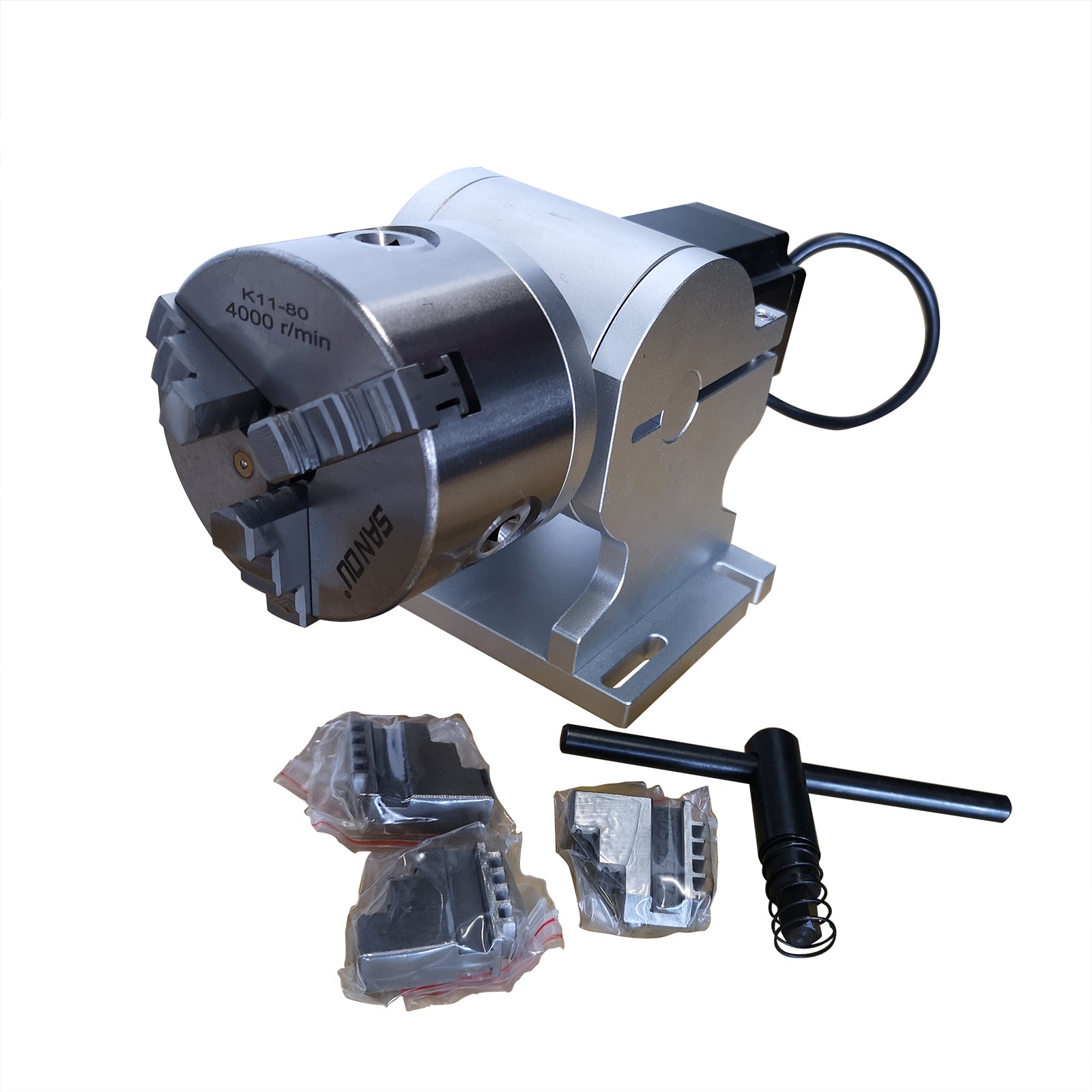 Mandrins rotatifs D80mm D125 pour graveur laser à fibre MCWlaser Raycus JPT Mopa