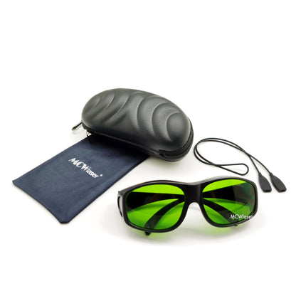 MCWlaser Laser Goggles 190-470 & 800-1700nm Safety Protective Glasses Absorption Type EP-8