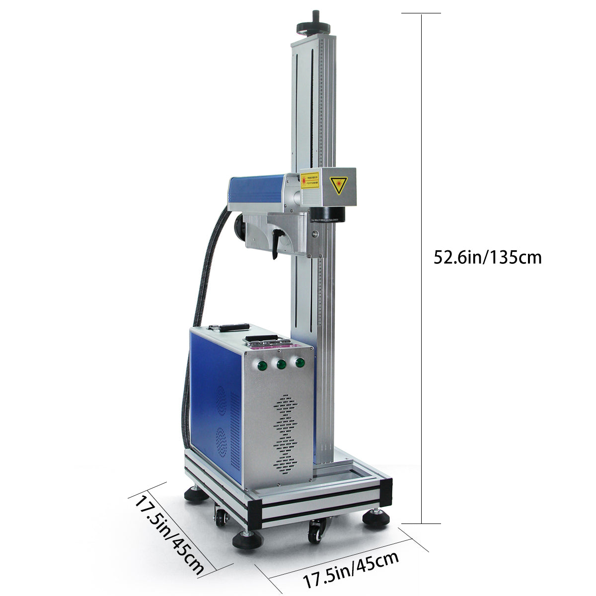 MCWlaser 20W/30W/50W Raycus Stand Type  Fiber Laser Engraver Marking Machine With 8.7” X 8.7“  Working Area