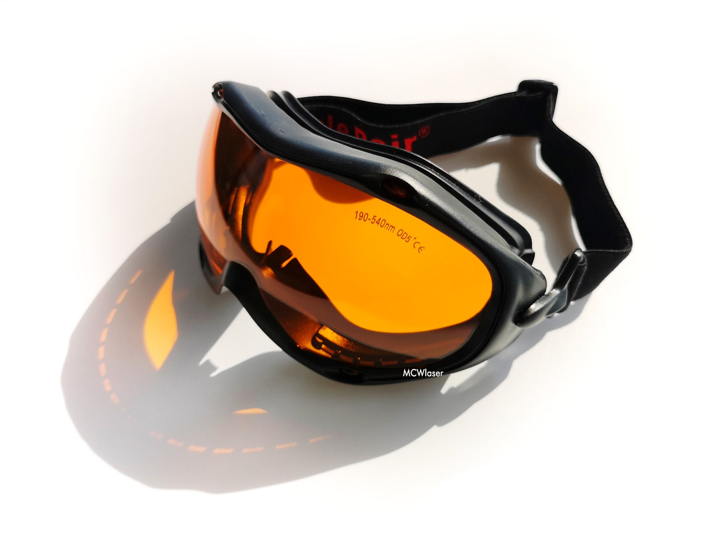MCWlaser Laser Goggle 190-540nm Lunettes de protection de sécurité EP-3 Type d'absorption