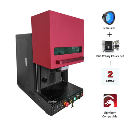 Geschlossener Typ B MCWlaser 20W/30W/50W Raycus Faserlaser, der Maschine zur Metallgravurmarkierung herstellt