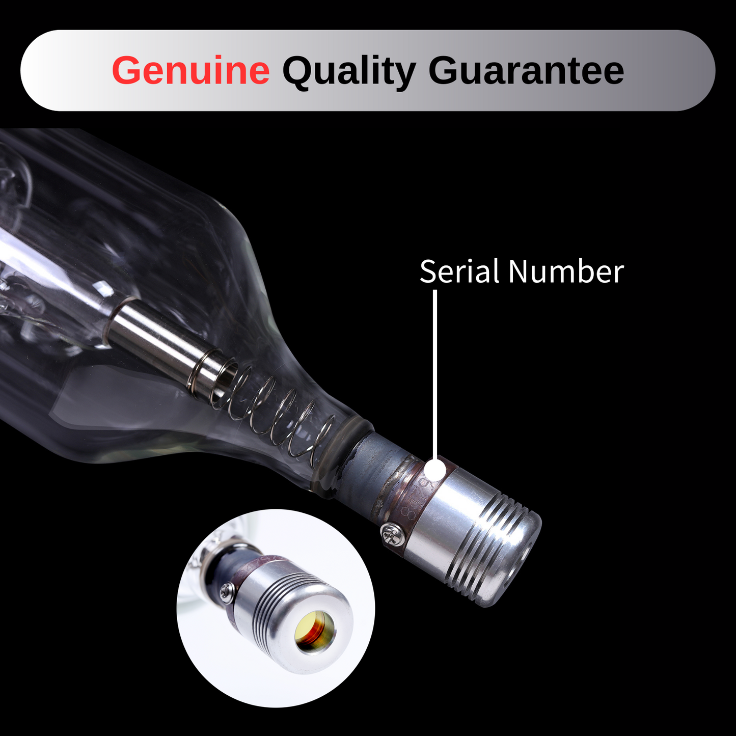 Tube Laser RECI CO2 W1/W2/W4/W6/W8 (75W 80W 90W 100W 130W 150W) pour Machine de gravure et de découpe Laser 