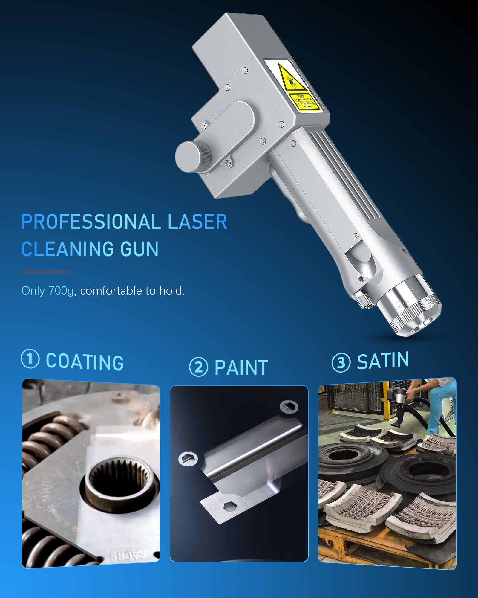 R2000a MCWlaser R1500A&R2000A——1500W/2000W Handheld Laser Cleaner for Industr