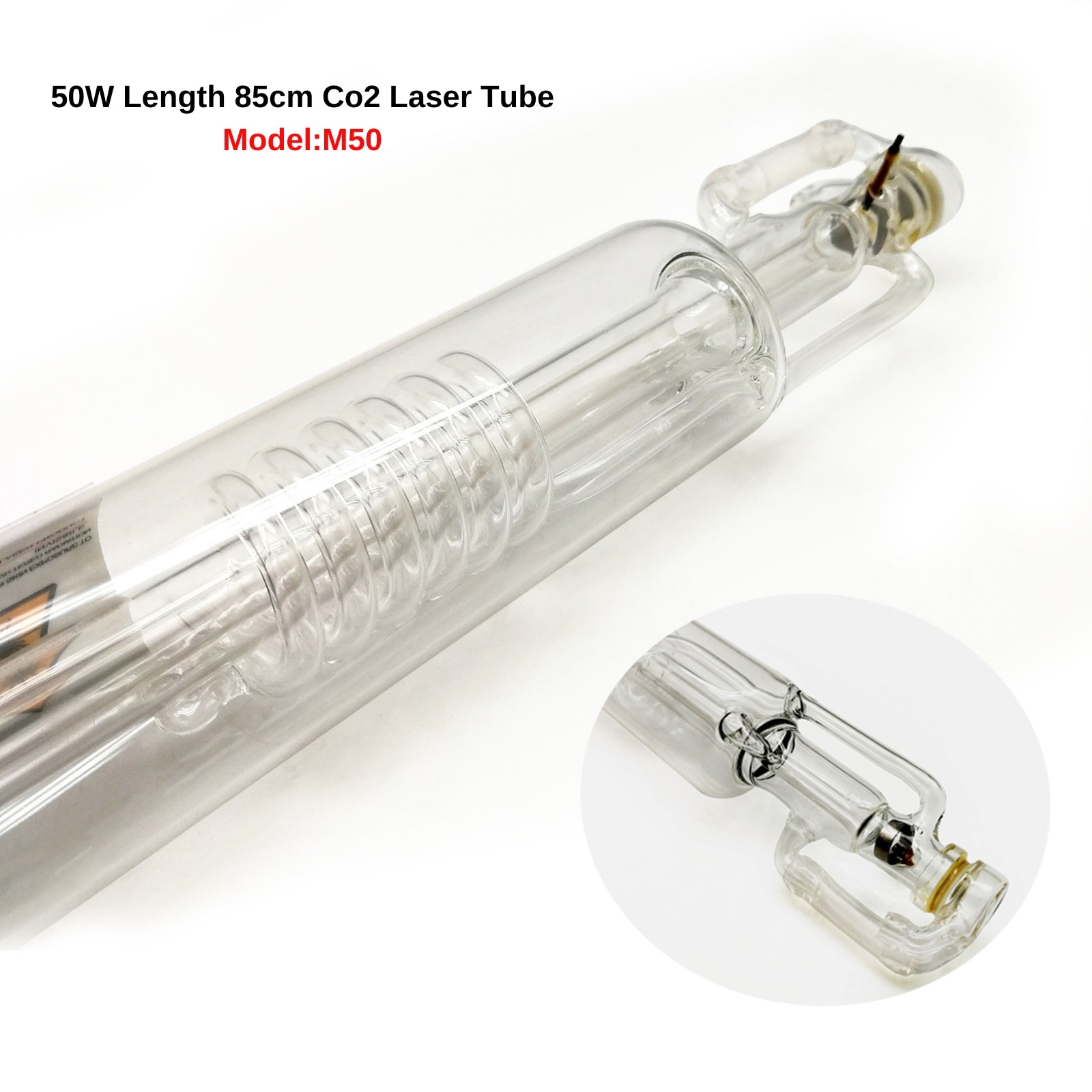 Tube Laser CO2 MCWlaser 50W 850mm + alimentation 50W 110V/220V avec affichage LED 