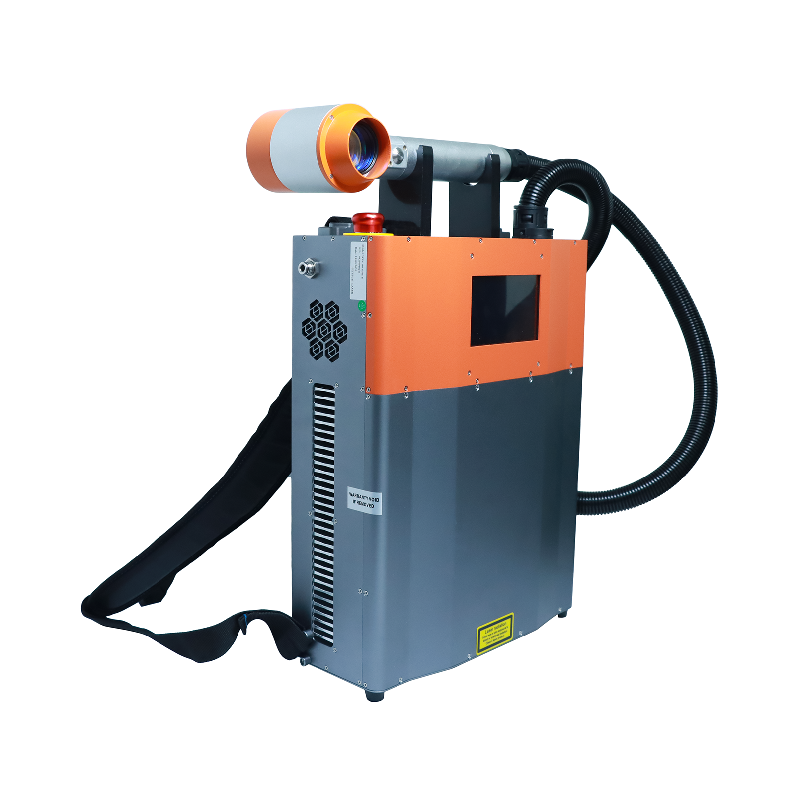 MCWlaser Machine de nettoyage laser pulsé 100 W Nettoyant portable pour l'élimination de la rouille au laser pour la conception de sac à dos d'enlèvement de peinture au laser en métal 