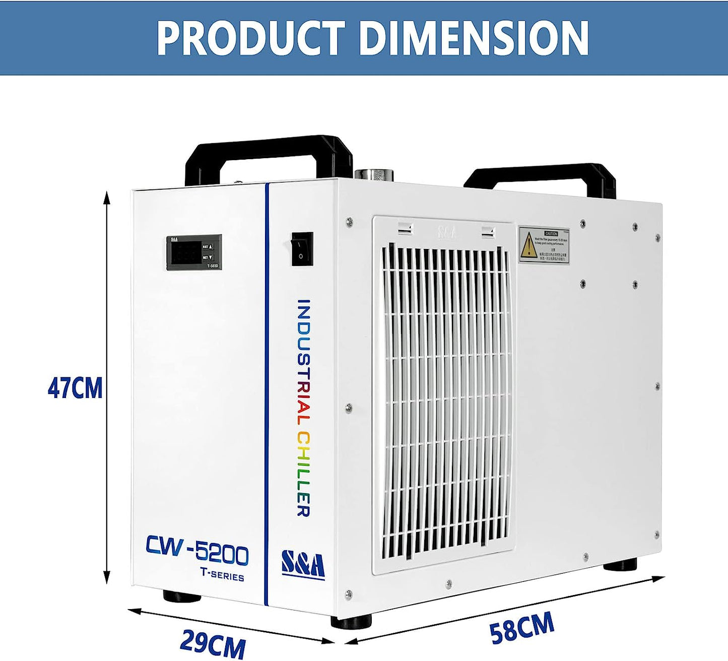S&A Genuine CW-5200 Series (CW-5200DH/TH/DI/TI) Industrial Water Chiller Cooling Water