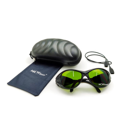 MCWlaser Laser Goggles 190-470 & 800-1700nm Safety Protective Glasses Absorption Type EP-8