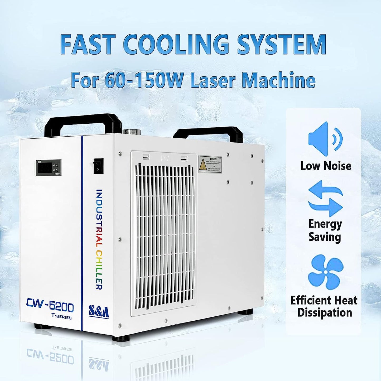 S&amp;A Genuine CW-5200 Series (CW-5200DH/TH/DI/TI) Refroidisseur d'eau industriel Refroidisseur d'eau