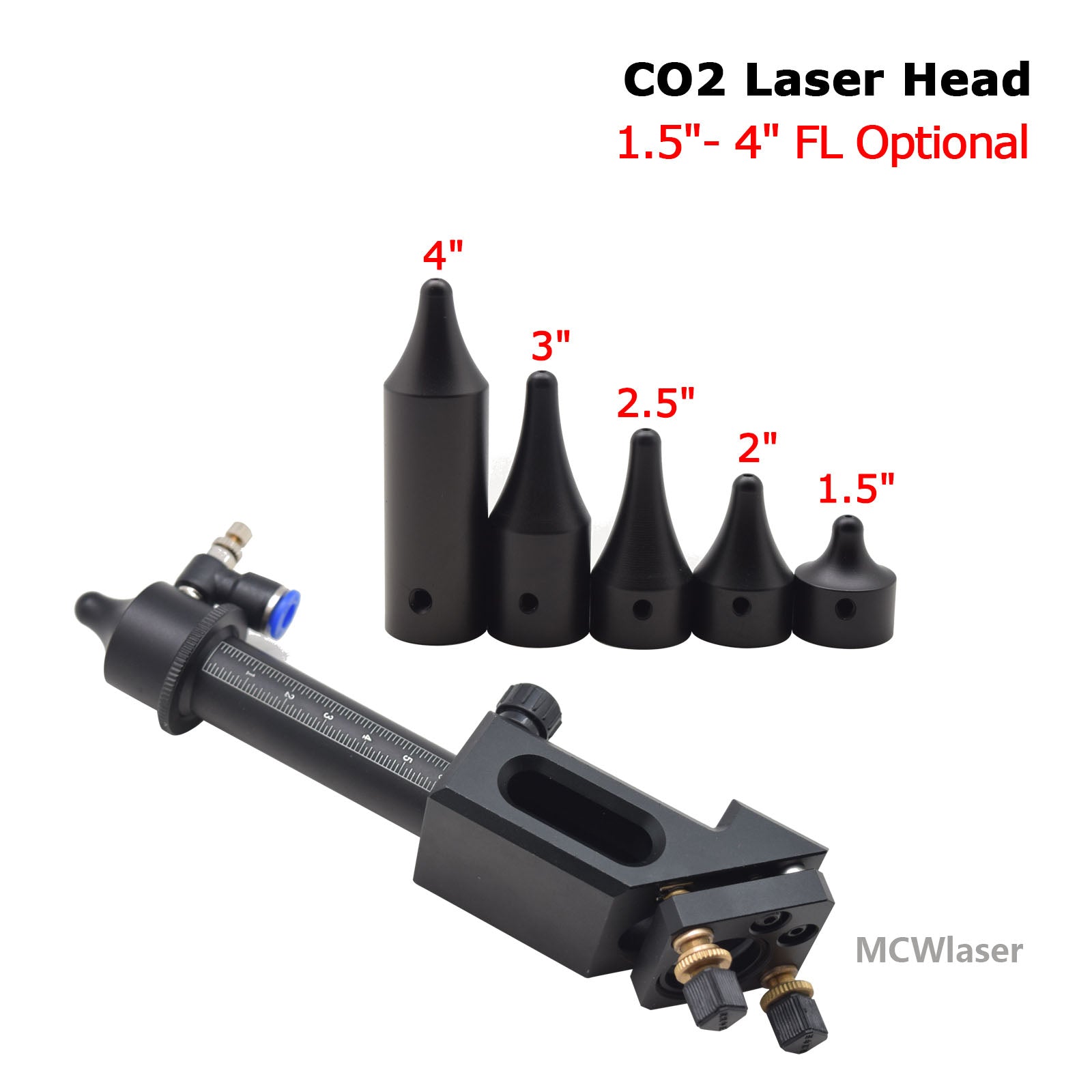 MCWlaser Laserkopf für CO2-Lasergravur-Schneidemaschine