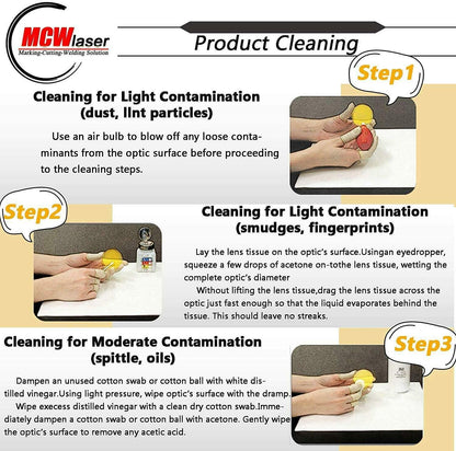 MCWlaser Si Reflective Mirror 3PCS for CO2 Laser 10600nm 10.6um Laser Engraver