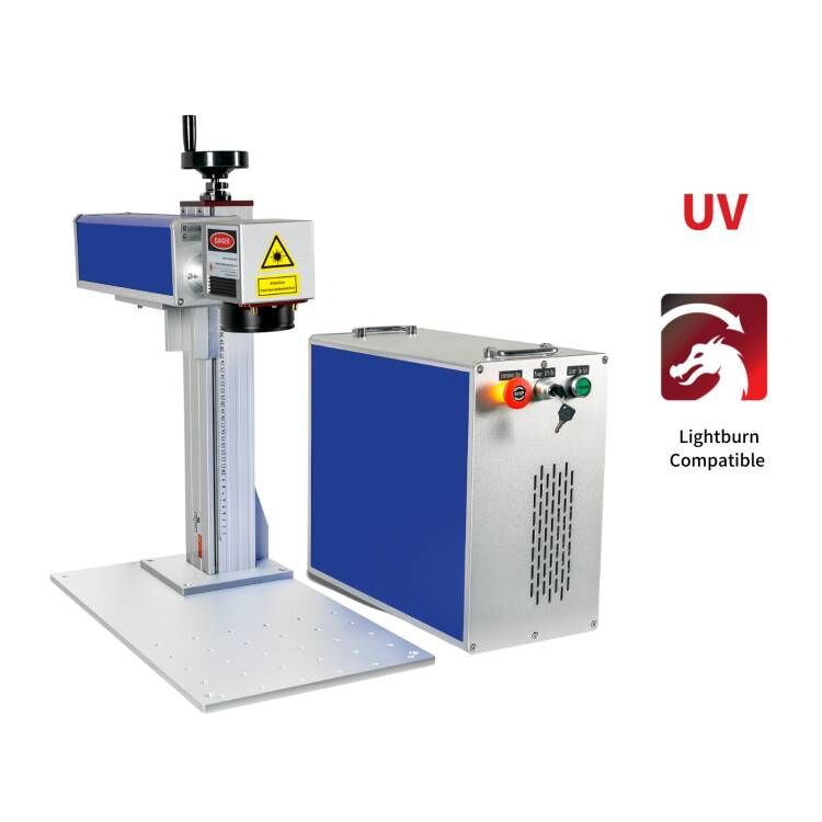 Machine de gravure de marquage laser UV MCWlaser 3W 5W avec refroidisseur d'eau