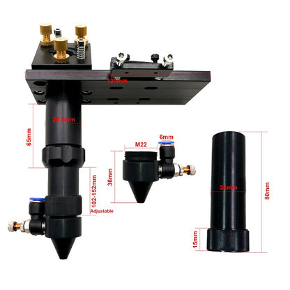 MCWlaser Laserkopf-Set für CO2-Lasergravur-Gravur-Schneidemaschine