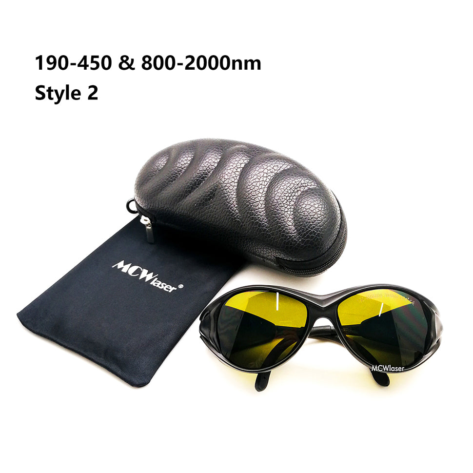 MCWlaser Laserschutzbrille 190–450 und 800–2000 nm Sicherheitsschutzbrille EP-5