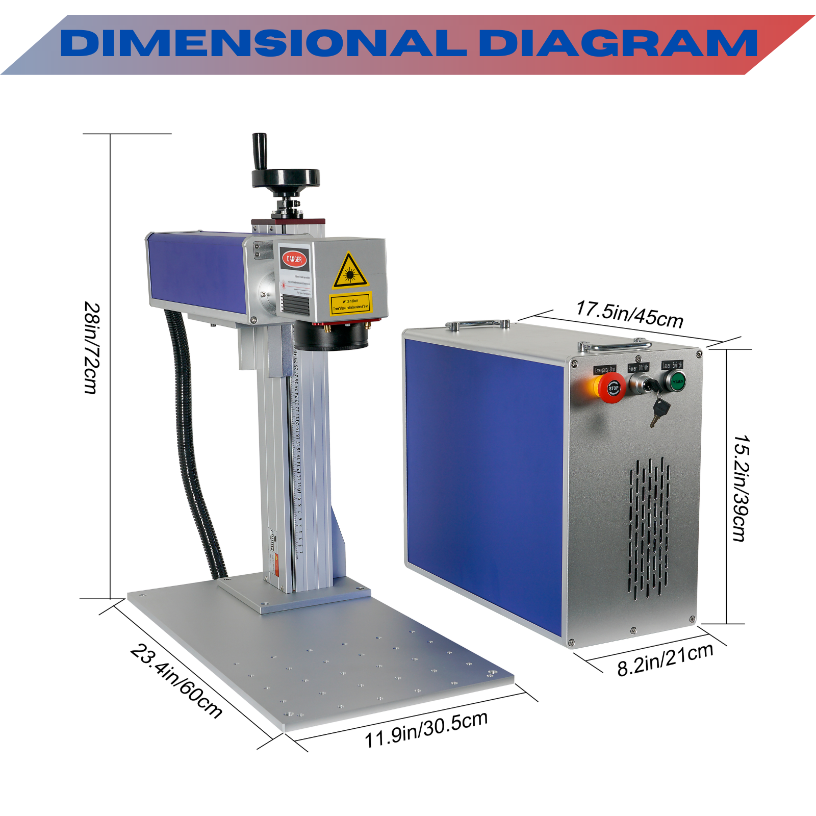 20W Raycus Fiber Laser Engraver Marking Machine