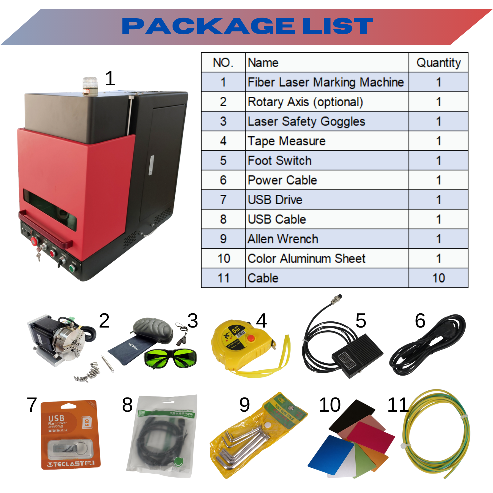 Raycus Fiber Laser Engraver Marking Machine