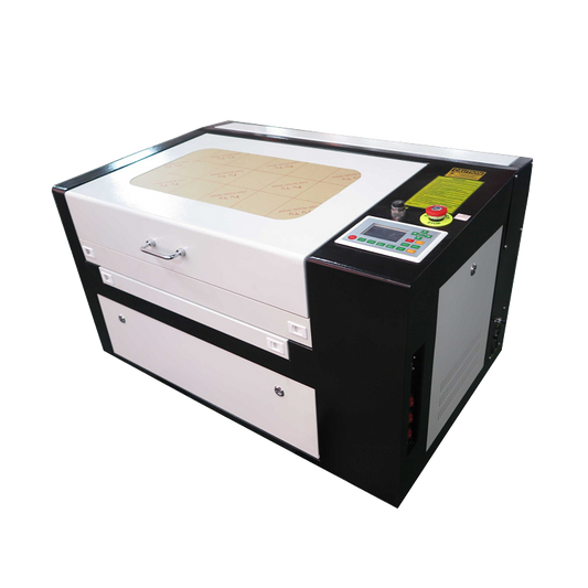 MCWlaser CO2-Lasergravierer und Drehfutter, 50 x 30 cm Arbeitsbereich