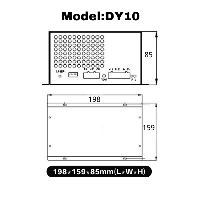 DY10 DY13 DY20 CO2 Laser Power Supply DY Series For RECI CO2 Laser Tube