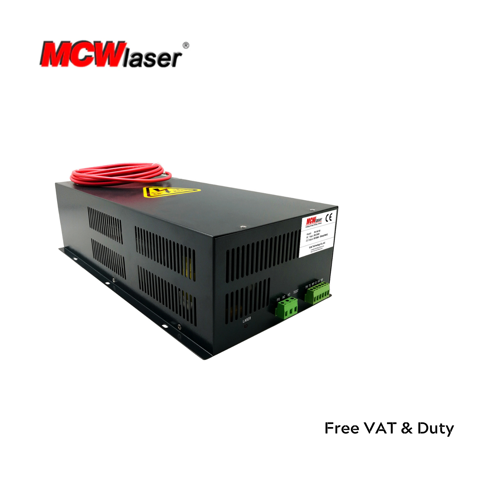 120W CO2 Laser Power Supply W120 Incluindg LCD Display For CO2 Laser