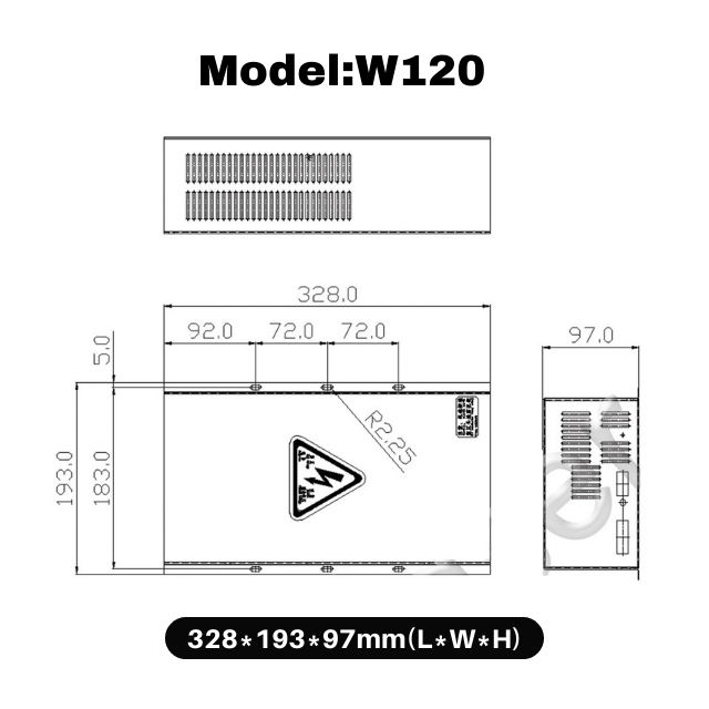 Alimentation laser CO2 120W W120 avec écran LCD pour laser CO2