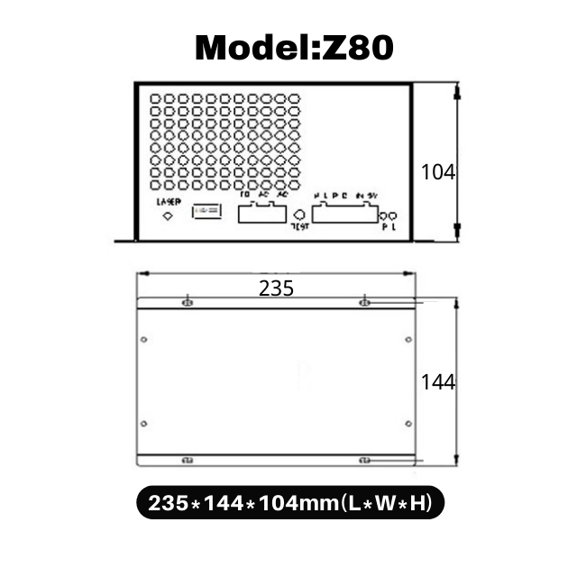 Z80 Z100 Z150 CO2-Laser-Netzteil der Z-Serie für 80 W, 100 W, 130 W, 150 W, 180 W CO2-Laserröhre
