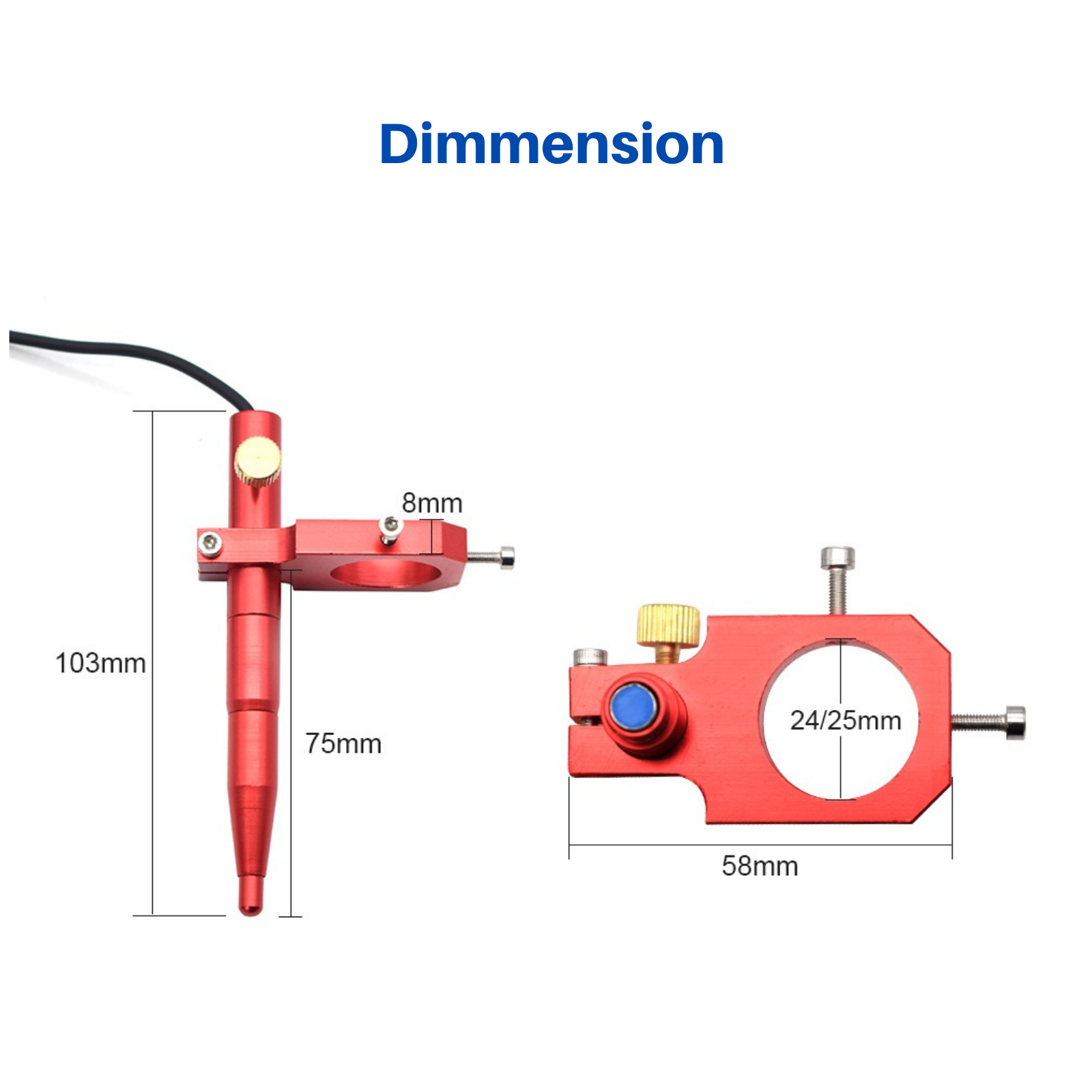 Engraving Machine Laser Head Z Axis Slideway Lifting Adjustable Screw Module Laser Head Focusing Metal Fixed 3 Engraving Machine Laser Head Z Axis Slideway Lifting Adjustable Screw Module Laser Head Focusing Metal Fixed 3