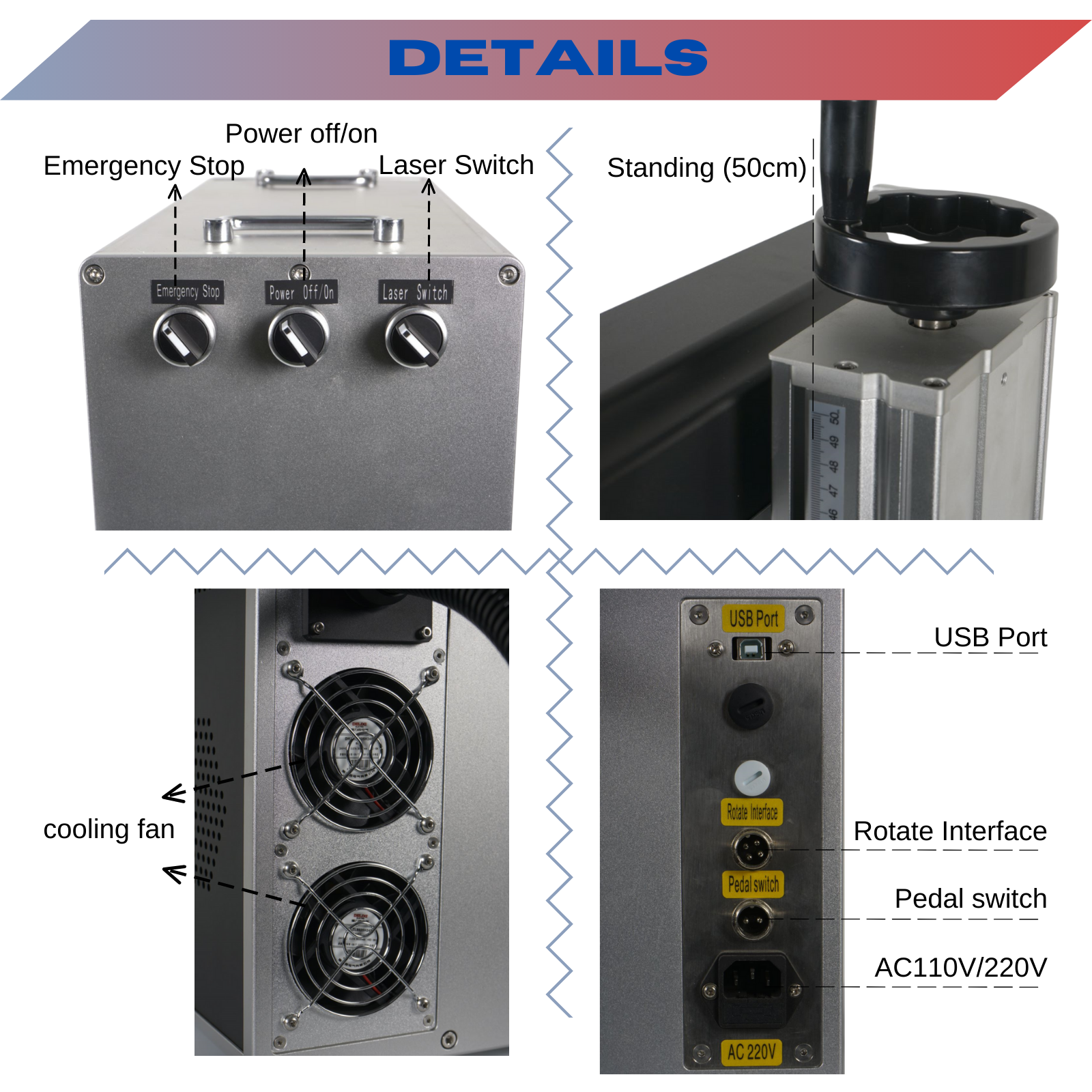 MCWlaser 80W MOPA JPT M7 Fiber Laser Engraver Marking Machine