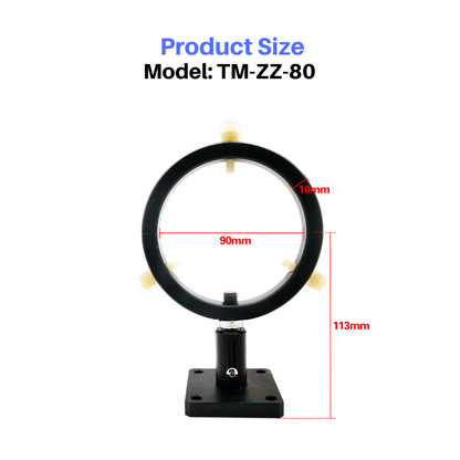 CO2-Laserrohrhalterung, Typ A, Stützdurchmesser 60 mm, 80 mm CO2-Laserrohr