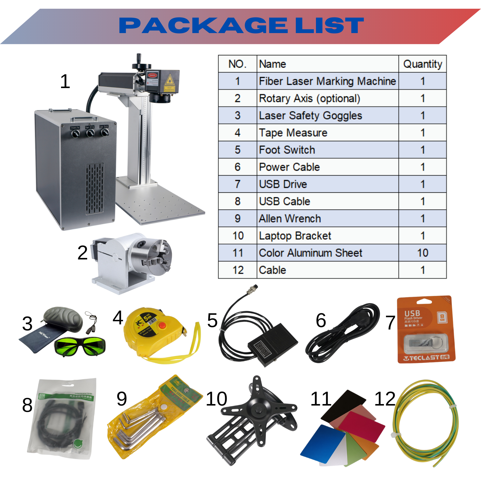 MCWlaser 80W MOPA JPT M7 Fiber Laser Engraver Marking Machine